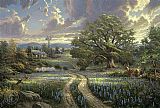 Thomas Kinkade country living painting